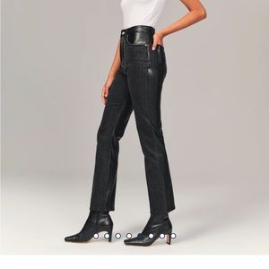 Abercrombie & Fitch black/leather pants